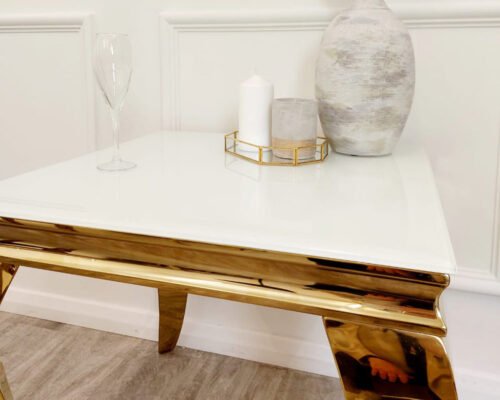 louis gold lamp table