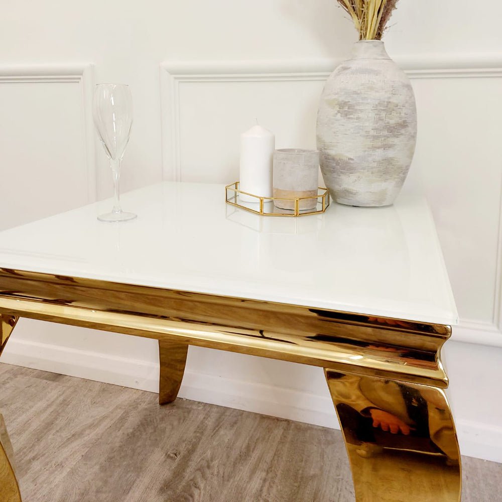 louis gold lamp table