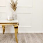 louis gold lamp table